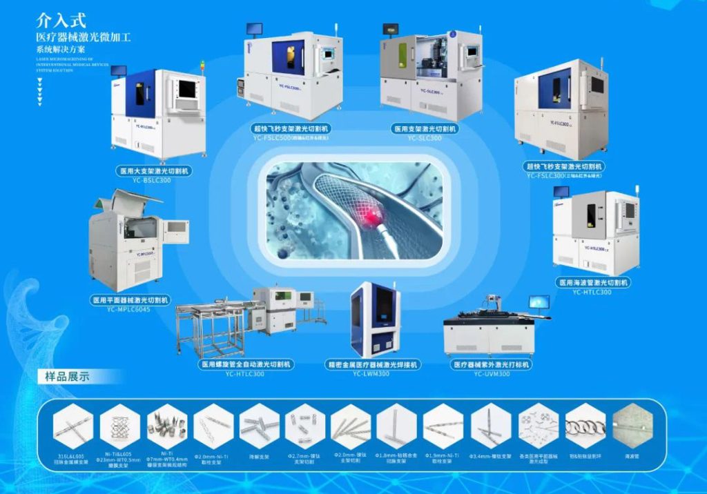 Application of laser micromachining technology in the field of medical equipment-stent cutting,laser stent cutter,Menlaser is medical stent,coronary stent,heart stent cutting machine from China